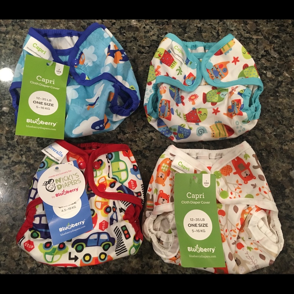 Blueberry Capri/Coverall lot. NWT/NWOT
